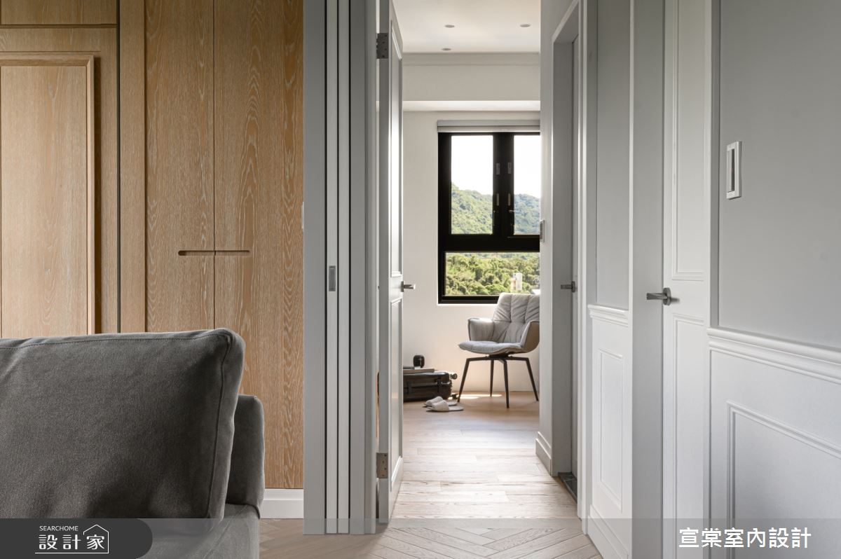 22坪新成屋(5年以下)＿美式風臥室走廊案例圖片＿宣棠室內設計＿宣棠_美式in between之21