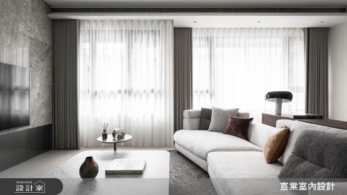 30坪新成屋(5年以下)＿現代風客廳案例圖片＿宣棠室內設計＿宣棠_涵養逸居之3