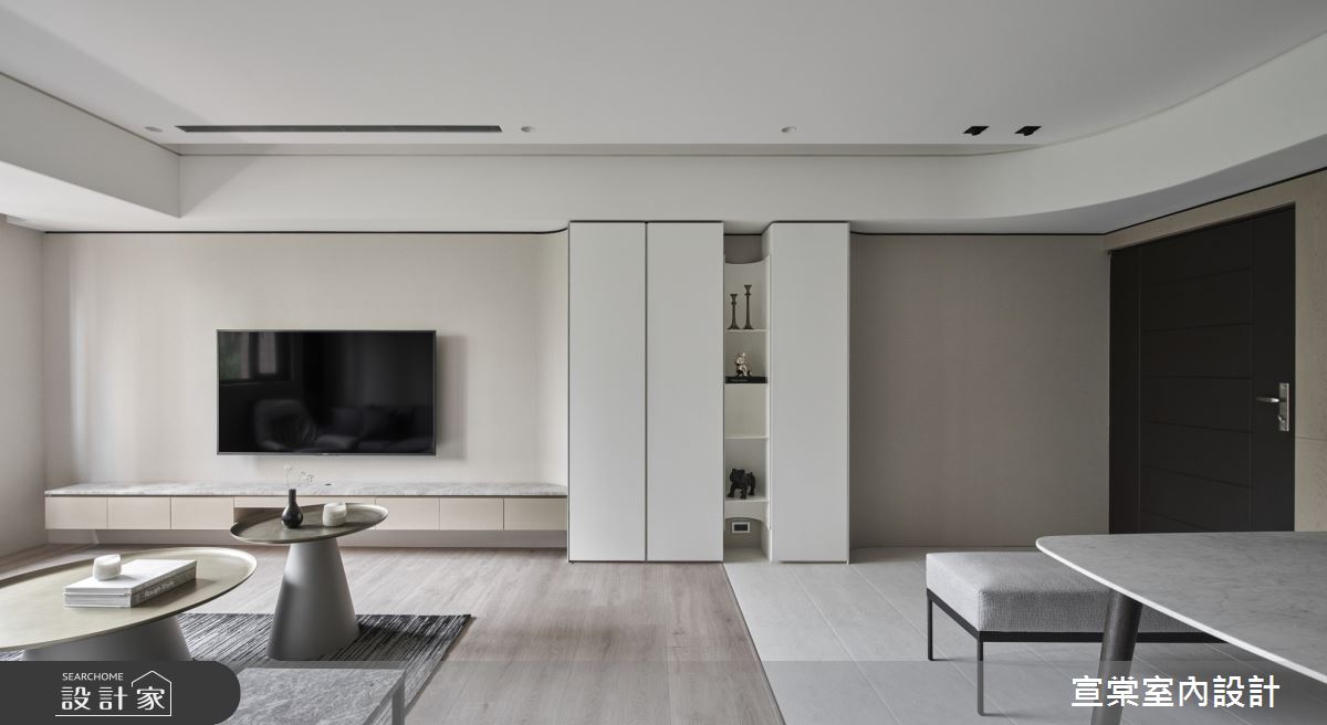 31坪老屋(16~30年)＿現代風客廳案例圖片＿宣棠室內設計＿宣棠_青景一方之6