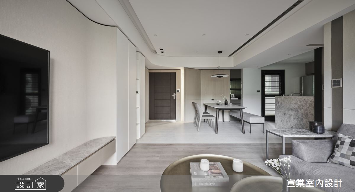 31坪老屋(16~30年)＿現代風客廳案例圖片＿宣棠室內設計＿宣棠_青景一方之9