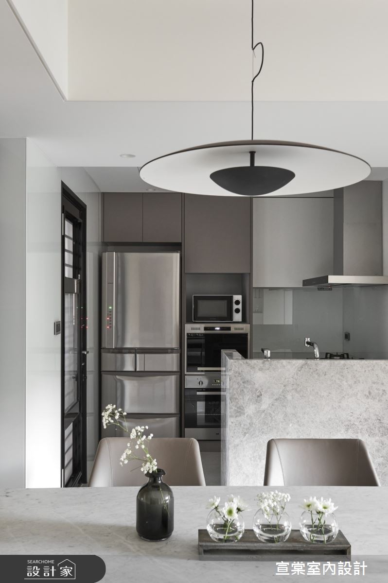 31坪老屋(16~30年)＿現代風餐廳廚房案例圖片＿宣棠室內設計＿宣棠_青景一方之13