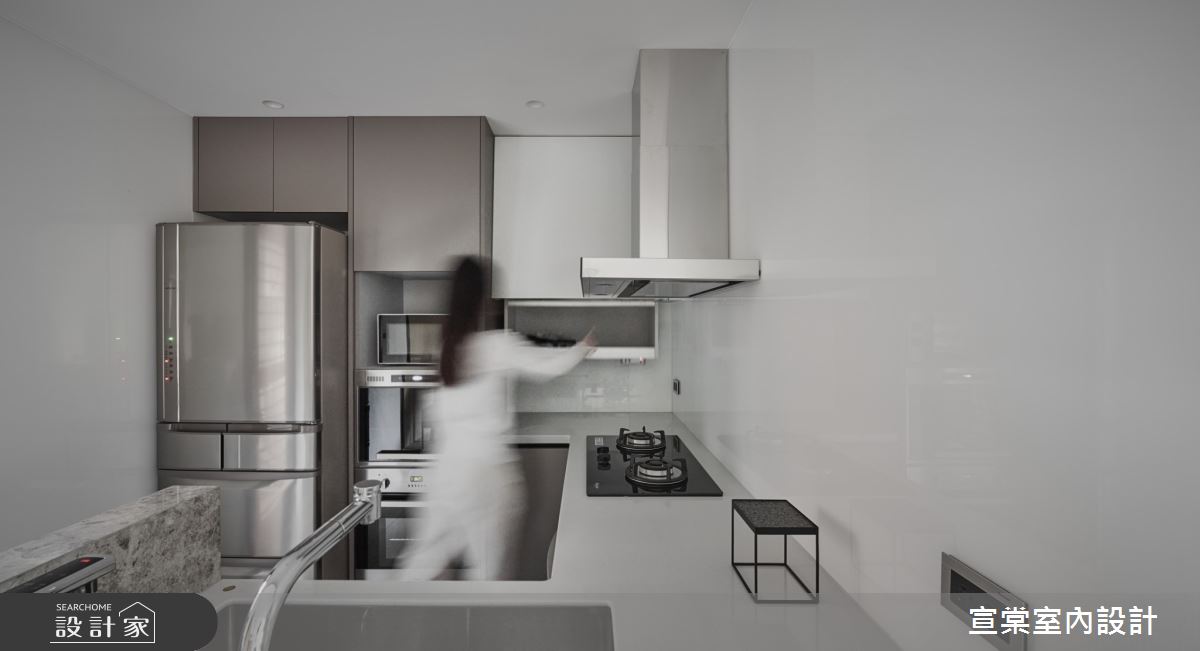 31坪老屋(16~30年)＿現代風廚房案例圖片＿宣棠室內設計＿宣棠_青景一方之14