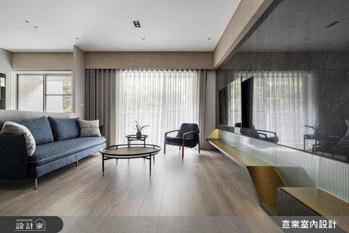 23坪老屋(16~30年)＿簡約風客廳案例圖片＿宣棠室內設計＿宣棠_藍隅光陰之4