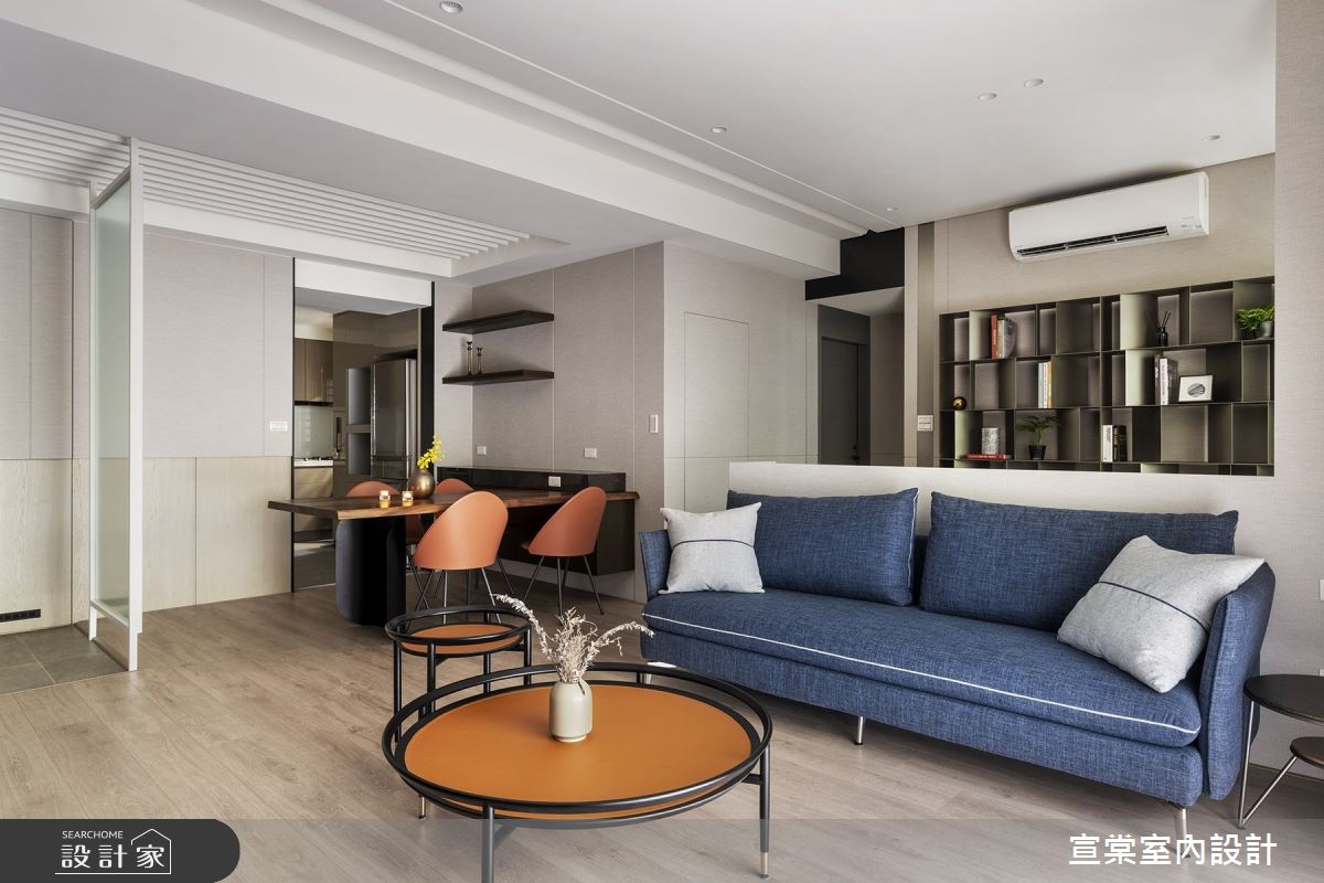 23坪老屋(16~30年)＿簡約風客廳案例圖片＿宣棠室內設計＿宣棠_藍隅光陰之7