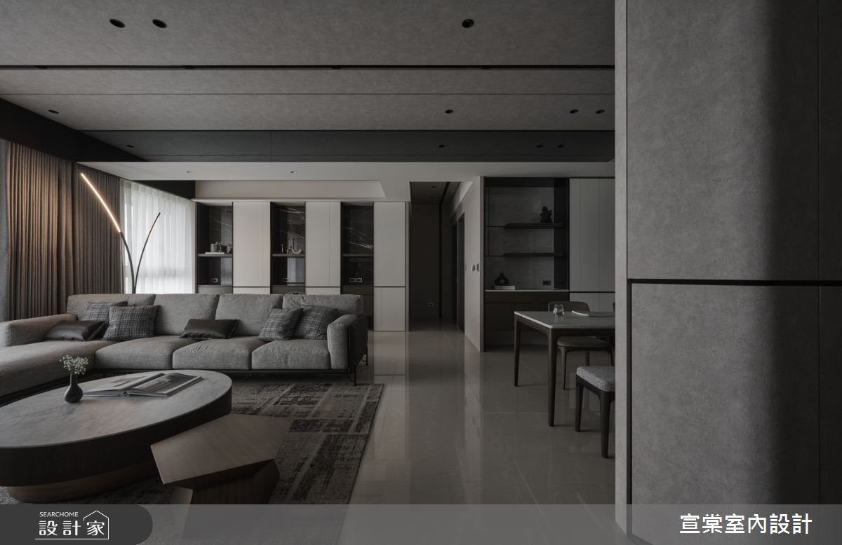38坪新成屋(5年以下)＿現代風客廳案例圖片＿宣棠室內設計＿宣棠_水岸覺旅之6