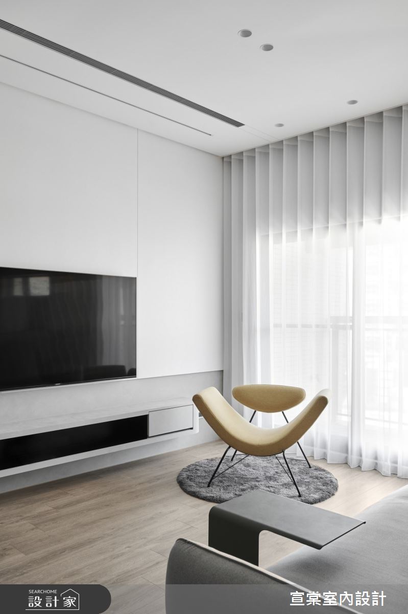 26坪預售屋＿北歐風客廳案例圖片＿宣棠室內設計＿宣棠_弧作Arc之8