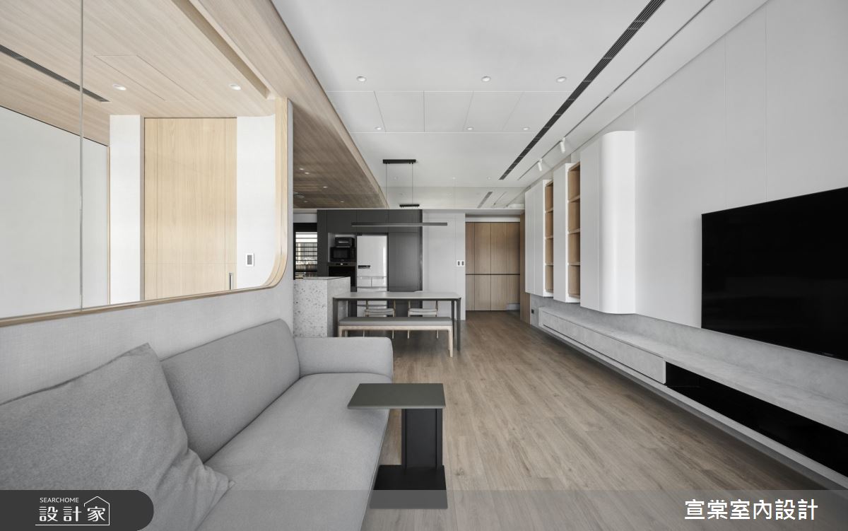 26坪預售屋＿北歐風客廳餐廳案例圖片＿宣棠室內設計＿宣棠_弧作Arc之9