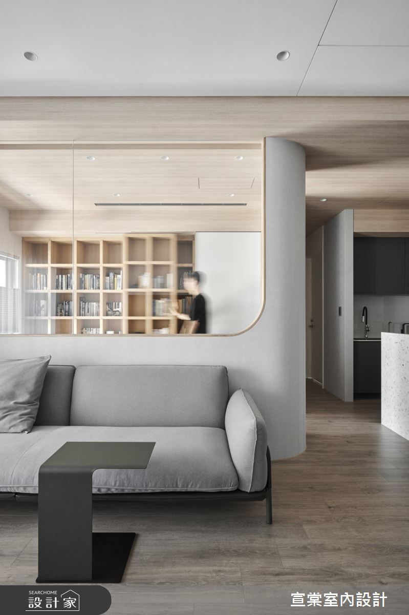26坪預售屋＿北歐風客廳案例圖片＿宣棠室內設計＿宣棠_弧作Arc之11