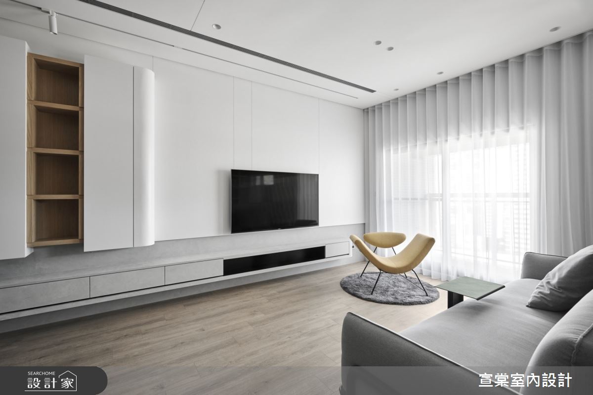 26坪預售屋＿北歐風客廳案例圖片＿宣棠室內設計＿宣棠_弧作Arc之12