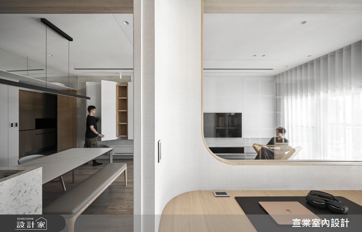 26坪預售屋＿北歐風餐廳書房案例圖片＿宣棠室內設計＿宣棠_弧作Arc之15