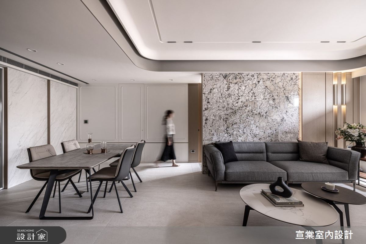 35坪中古屋(5~15年)＿現代風客廳案例圖片＿宣棠室內設計＿宣棠_雍容潔境之4
