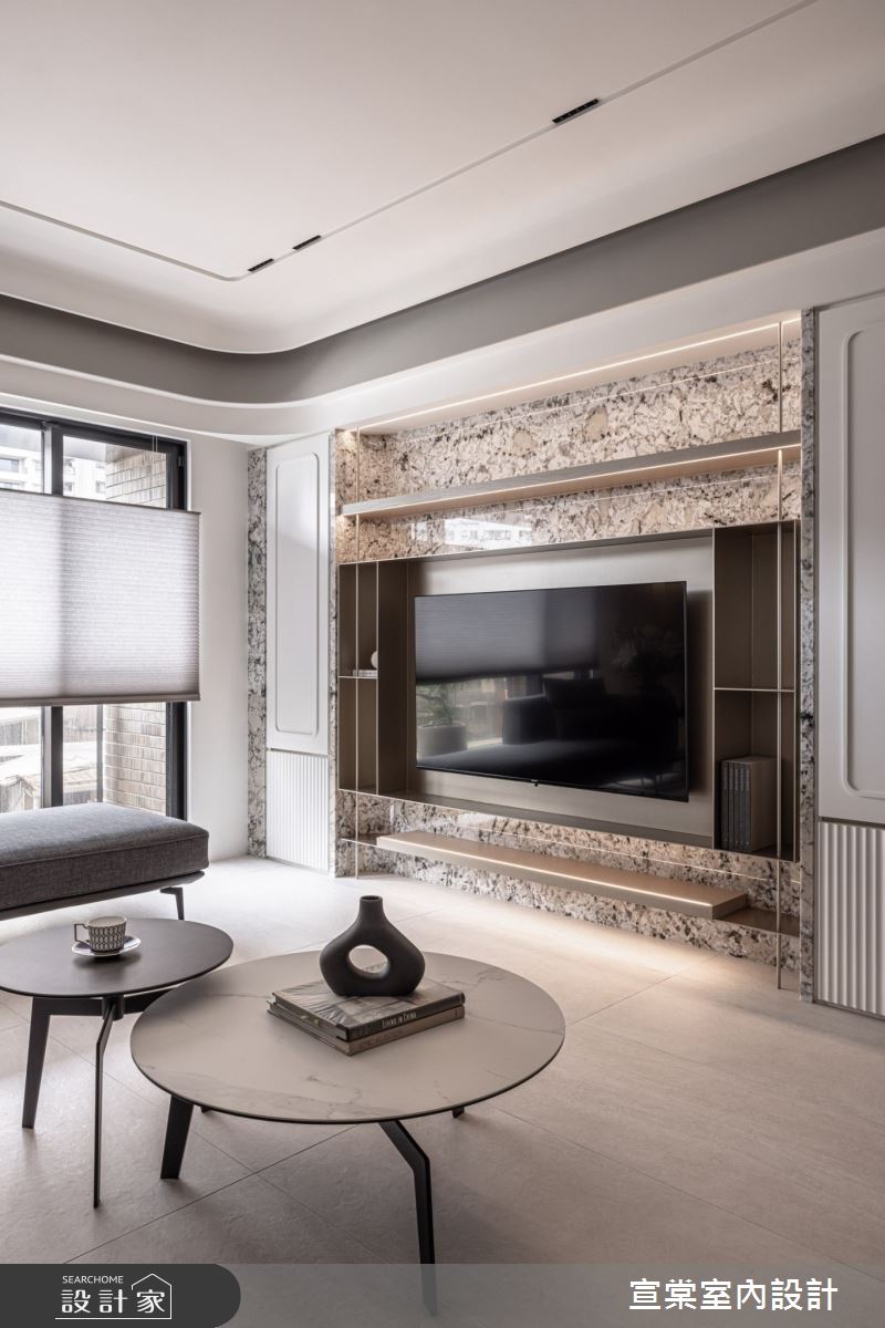 35坪中古屋(5~15年)＿現代風客廳案例圖片＿宣棠室內設計＿宣棠_雍容潔境之9