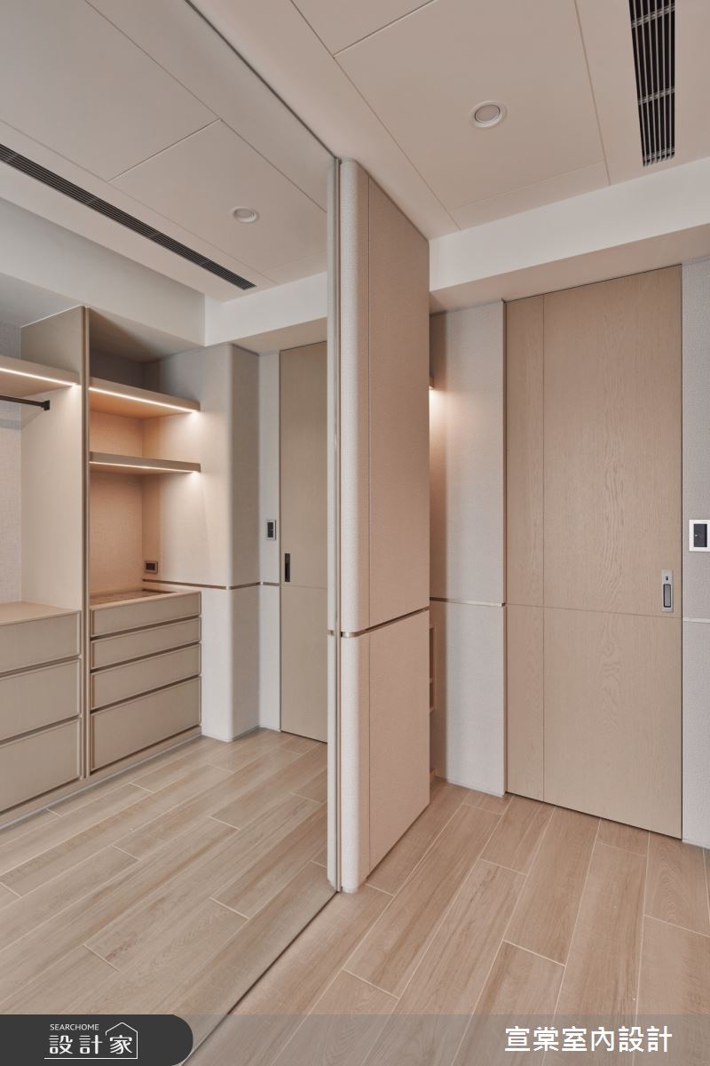 35坪中古屋(5~15年)＿現代風更衣間案例圖片＿宣棠室內設計＿宣棠_雍容潔境之20