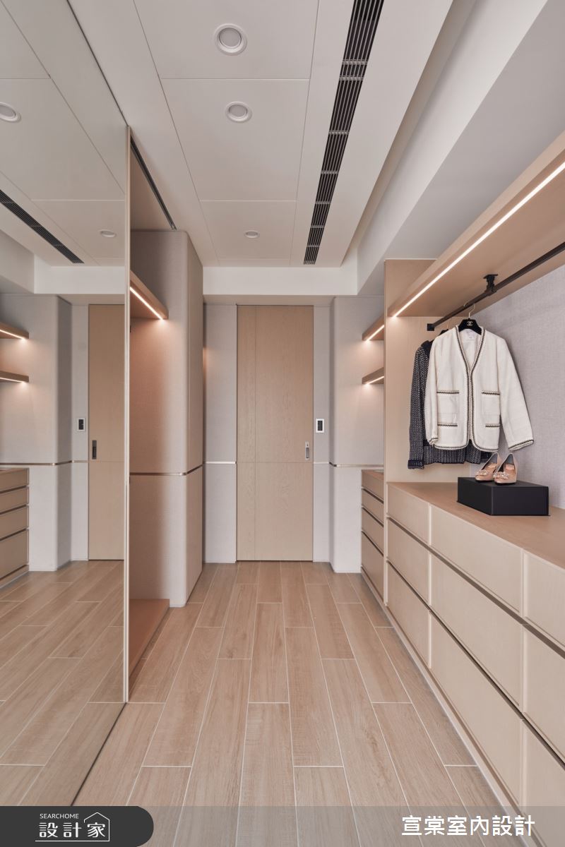 35坪中古屋(5~15年)＿現代風更衣間案例圖片＿宣棠室內設計＿宣棠_雍容潔境之19