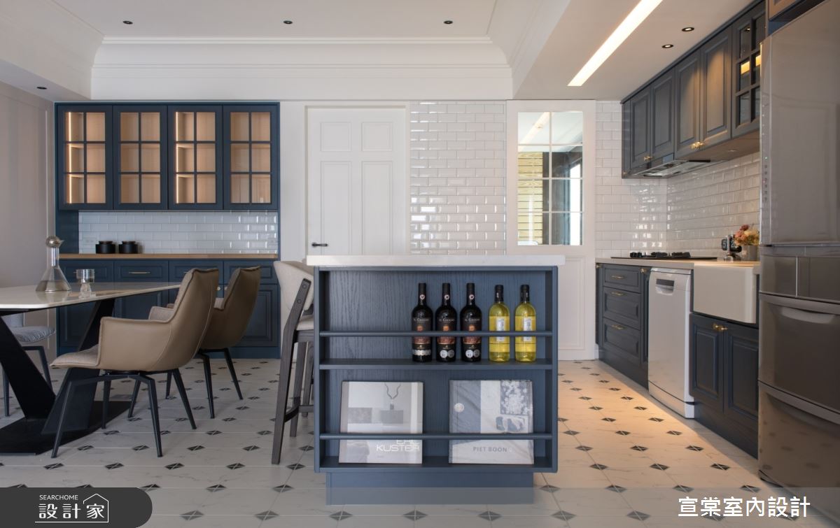 33坪老屋(16~30年)＿美式風餐廳廚房中島案例圖片＿宣棠室內設計＿宣棠_the chapter之12