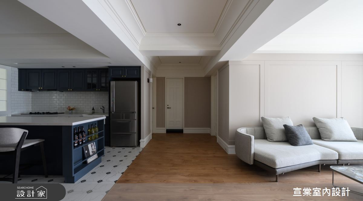 33坪老屋(16~30年)＿美式風客廳餐廳廚房中島案例圖片＿宣棠室內設計＿宣棠_the chapter之4