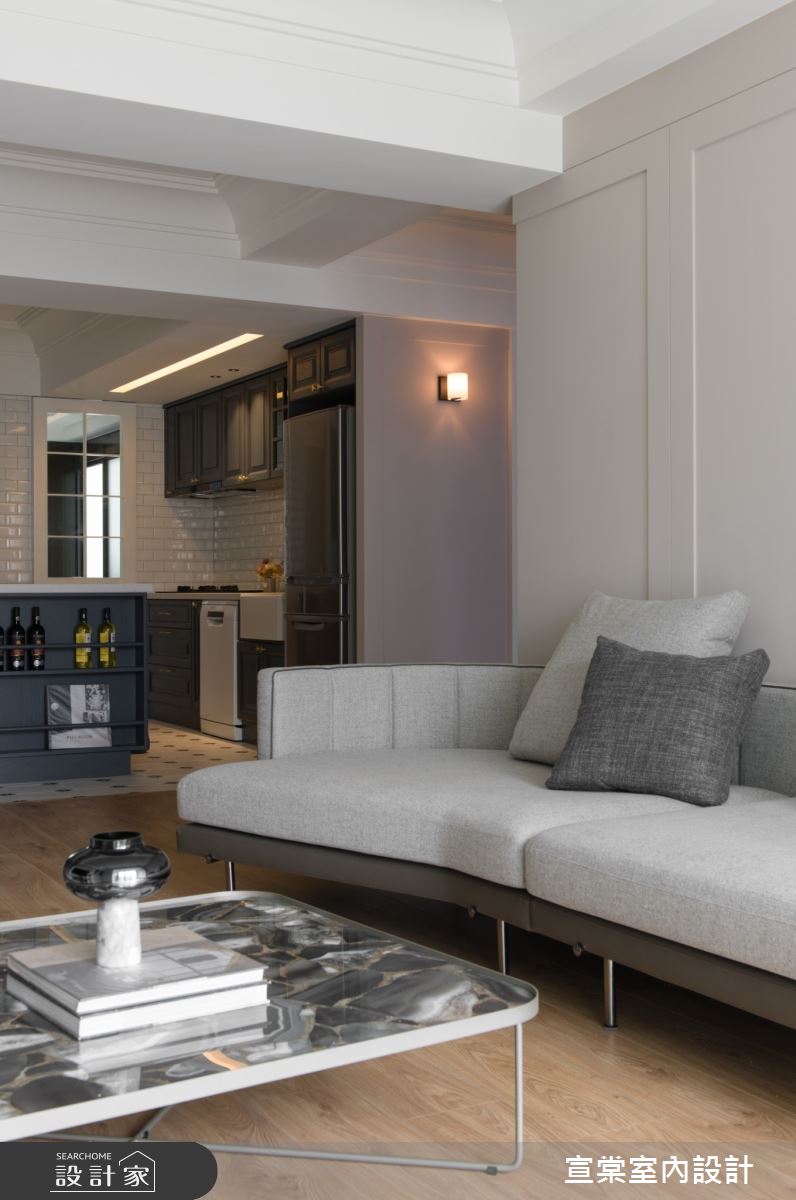 33坪老屋(16~30年)＿美式風客廳廚房案例圖片＿宣棠室內設計＿宣棠_the chapter之3