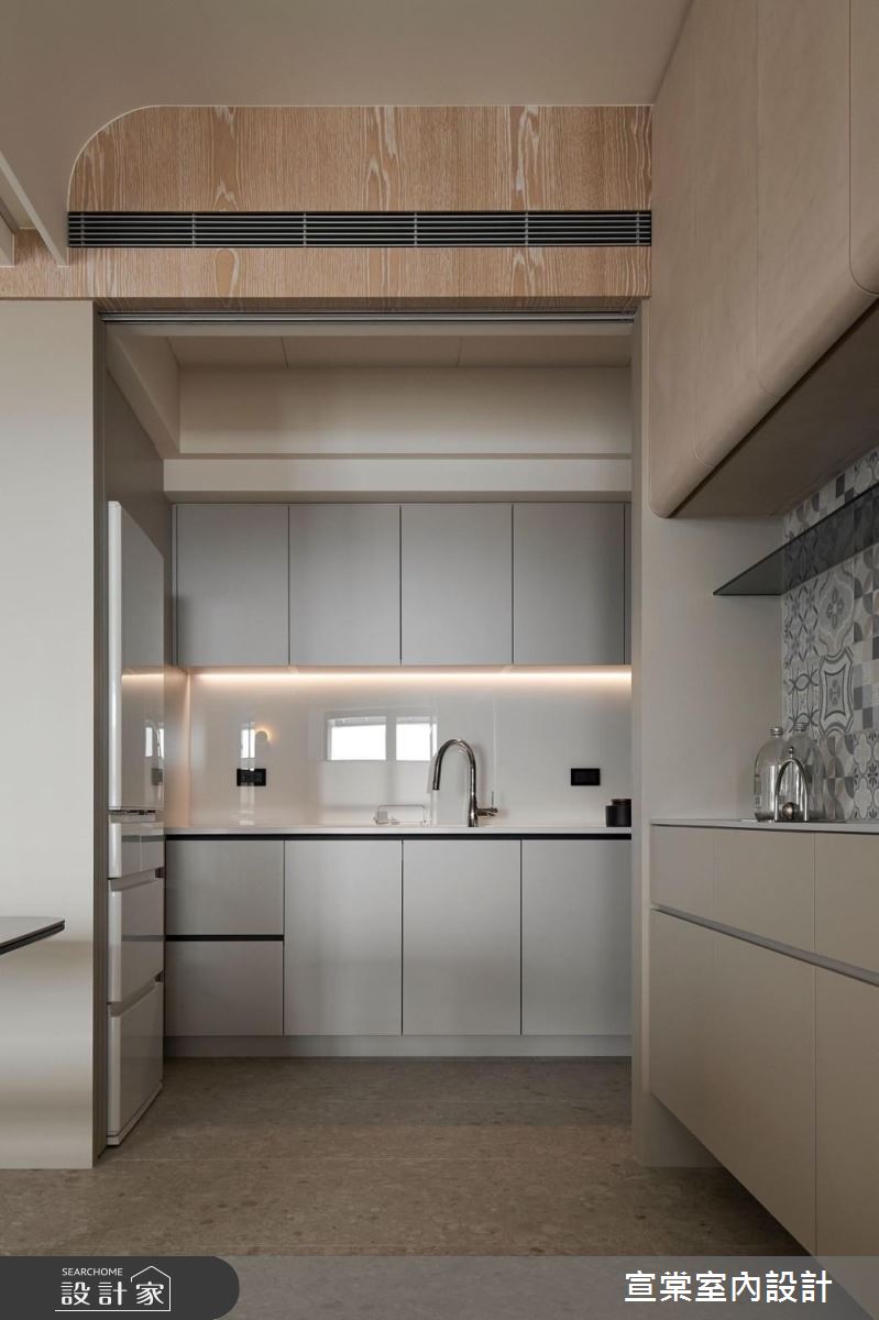 32坪新成屋(5年以下)＿現代風廚房案例圖片＿宣棠室內設計＿宣棠_四季觀瀾之12