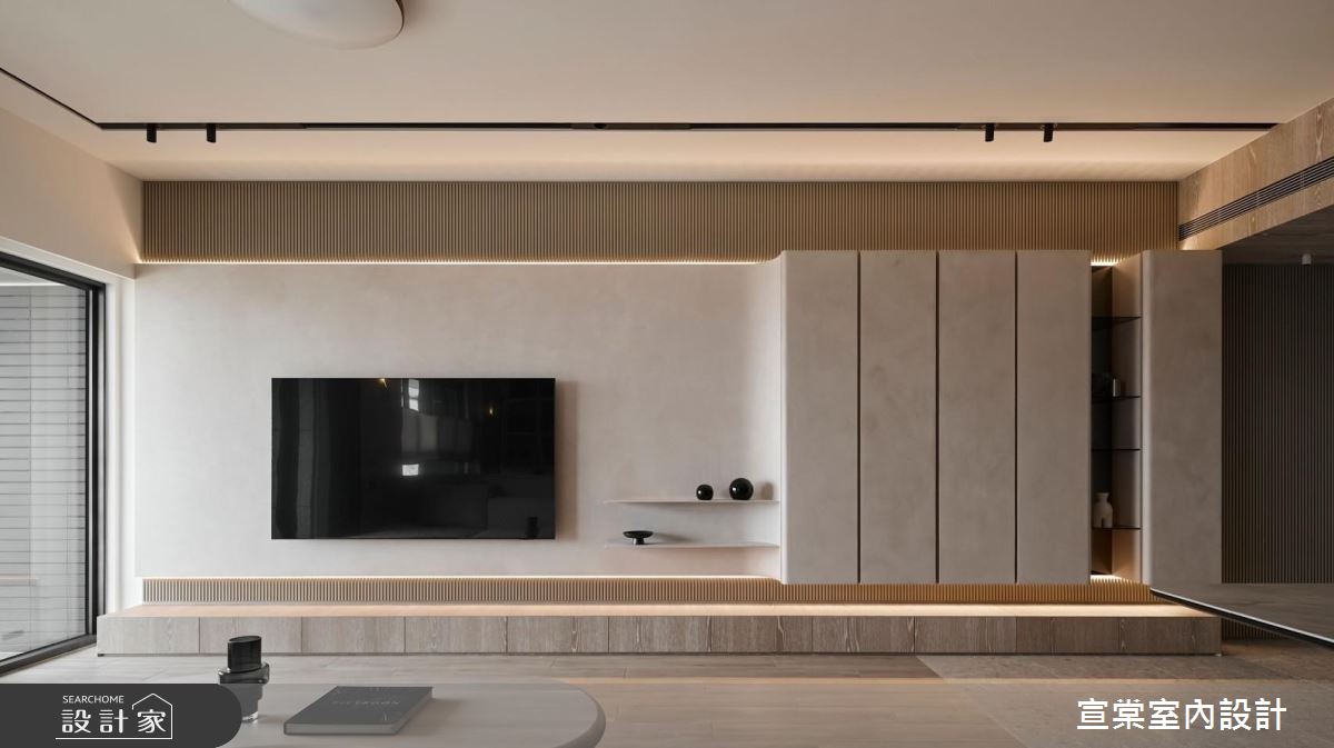 32坪新成屋(5年以下)＿現代風客廳案例圖片＿宣棠室內設計＿宣棠_四季觀瀾之6