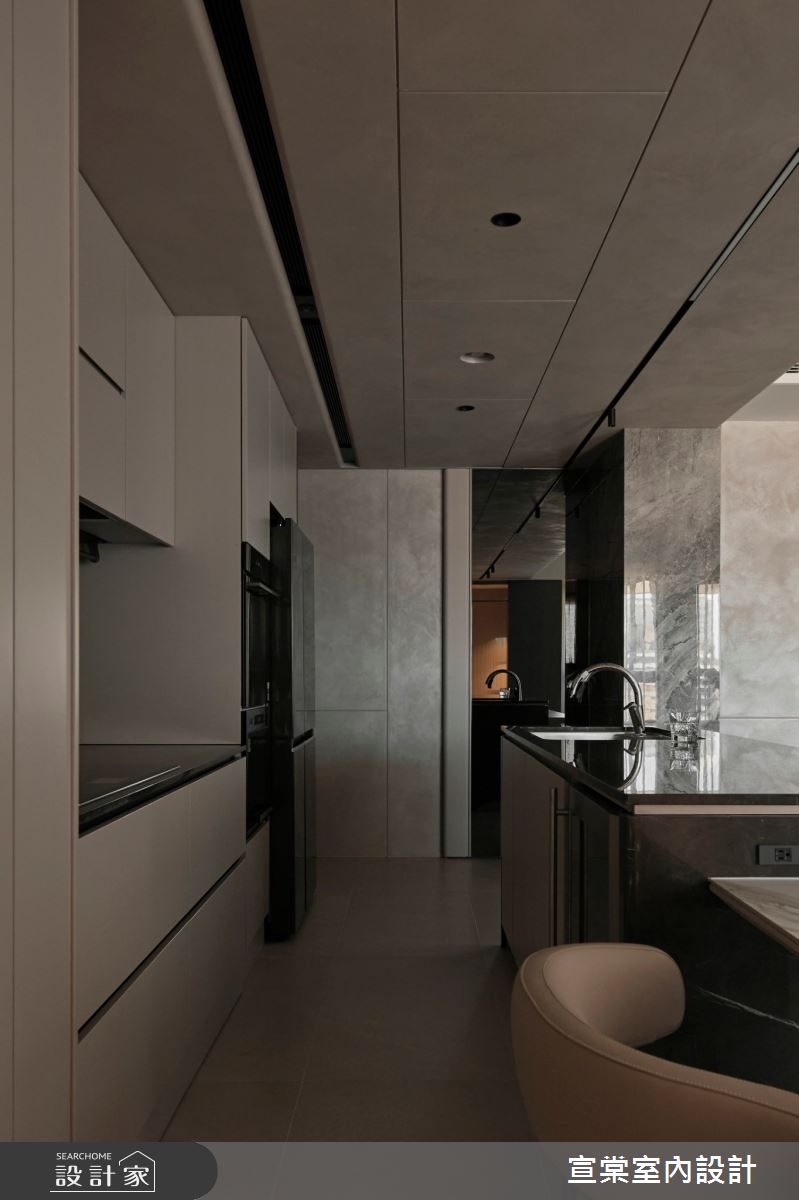 37坪中古屋(5~15年)＿現代風餐廳中島案例圖片＿宣棠室內設計＿宣棠_城中韻邸之4