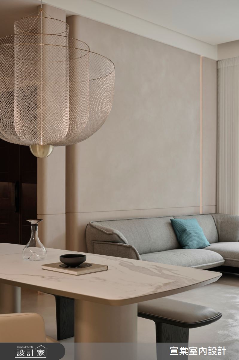 新成屋(5年以下)＿休閒風客廳餐廳案例圖片＿宣棠室內設計＿宣棠_藝墅大院之5