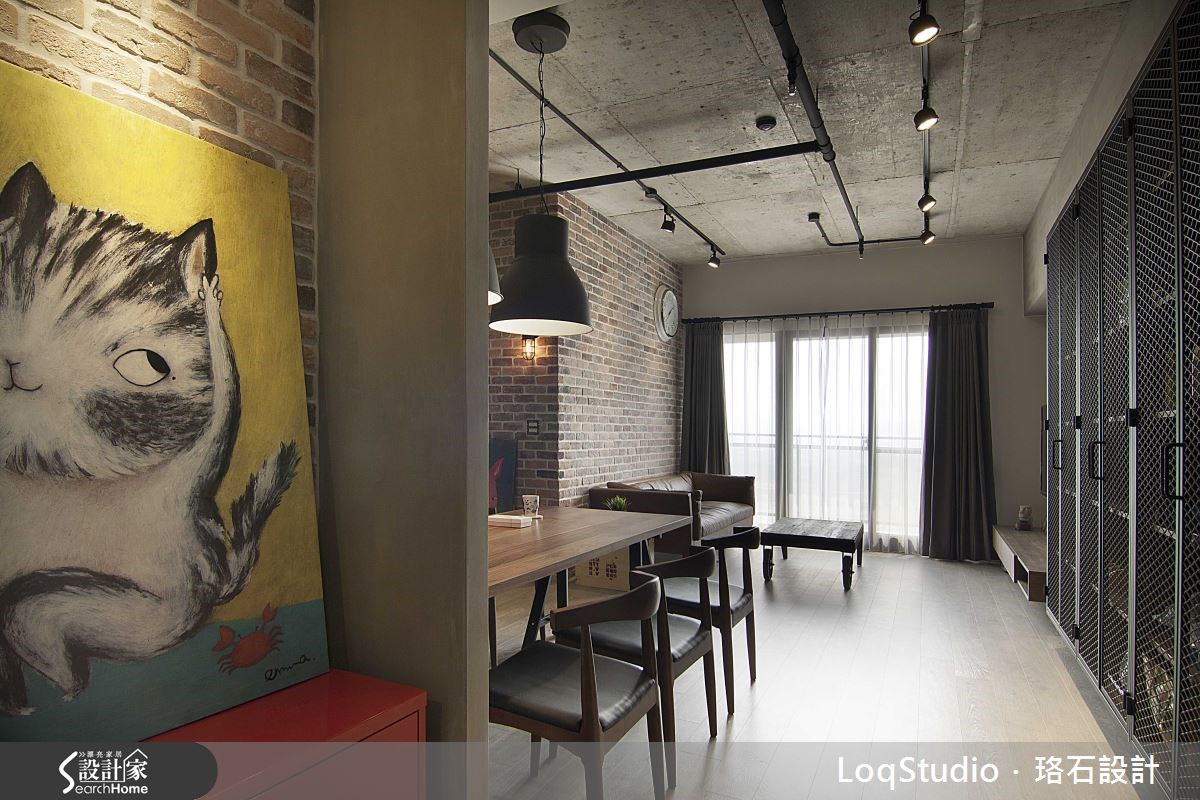 32坪新成屋(5年以下)＿工業風餐廳案例圖片＿珞石室內裝修有限公司＿珞石_01之1