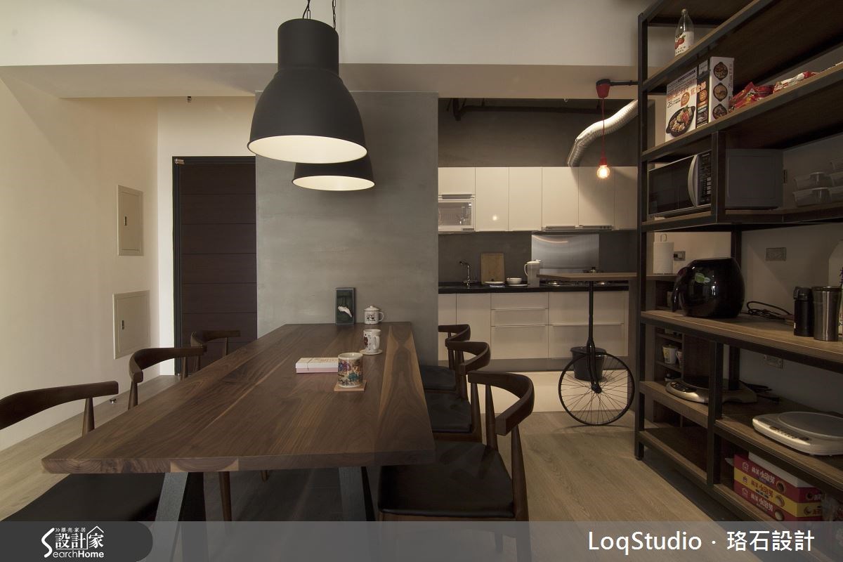 32坪新成屋(5年以下)＿工業風餐廳廚房案例圖片＿珞石室內裝修有限公司＿珞石_01之7