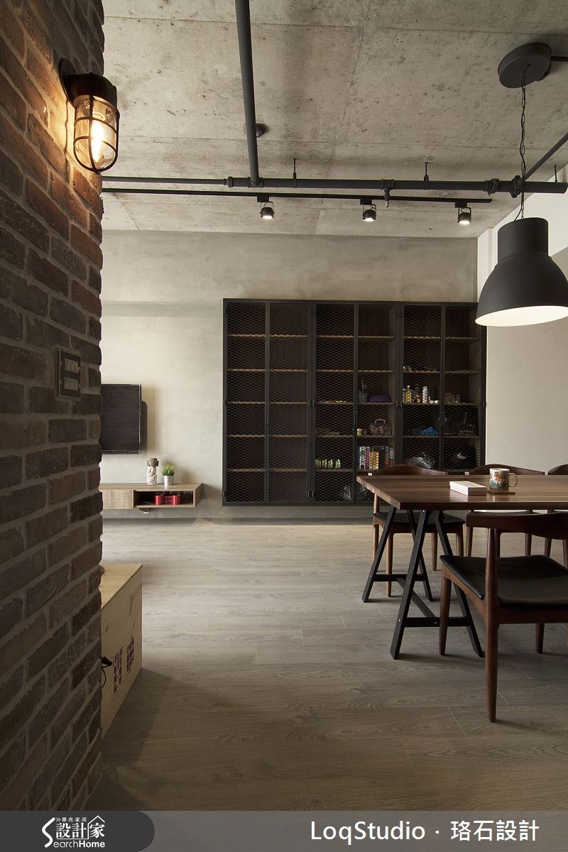 32坪新成屋(5年以下)＿工業風餐廳走廊案例圖片＿珞石室內裝修有限公司＿珞石_01之9