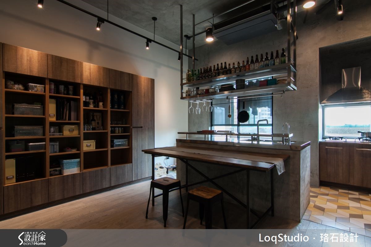 34坪中古屋(5~15年)＿工業風廚房吧檯案例圖片＿珞石室內裝修有限公司＿珞石_03之10