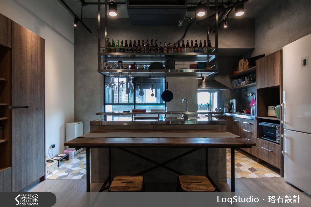 34坪中古屋(5~15年)＿工業風廚房吧檯案例圖片＿珞石室內裝修有限公司＿珞石_03之11