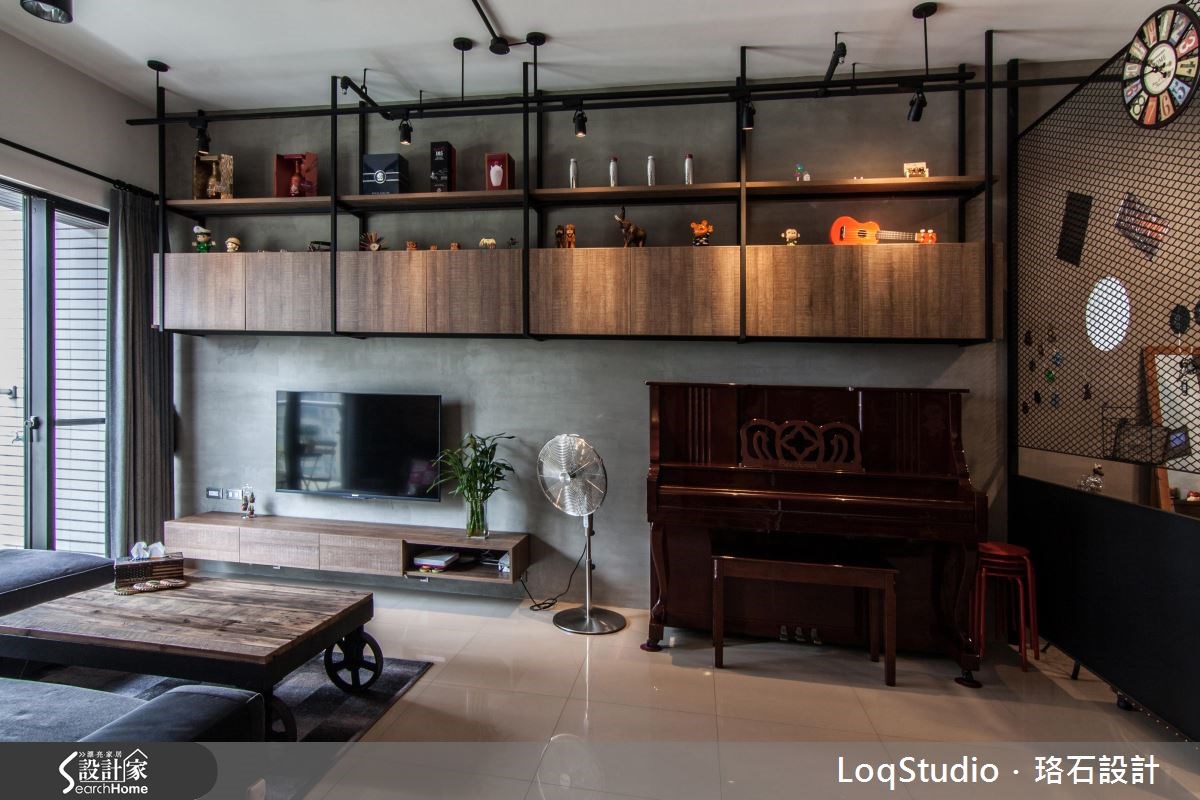 19坪新成屋(5年以下)＿工業風客廳案例圖片＿珞石室內裝修有限公司＿珞石_04之5