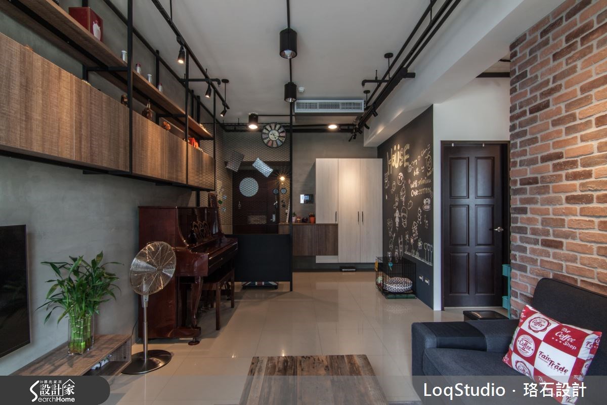19坪新成屋(5年以下)＿工業風客廳案例圖片＿珞石室內裝修有限公司＿珞石_04之7