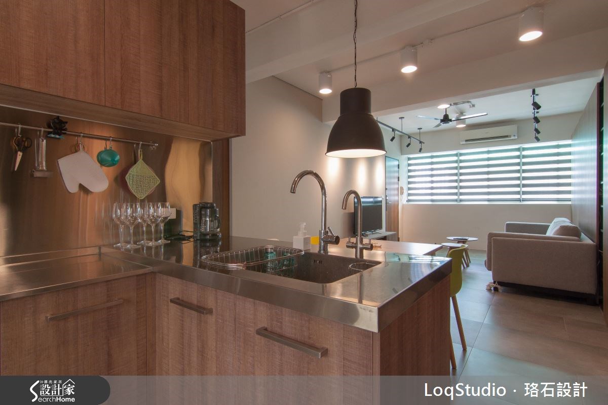 26坪老屋(16~30年)＿現代風客廳廚房案例圖片＿珞石室內裝修有限公司＿珞石_05之8