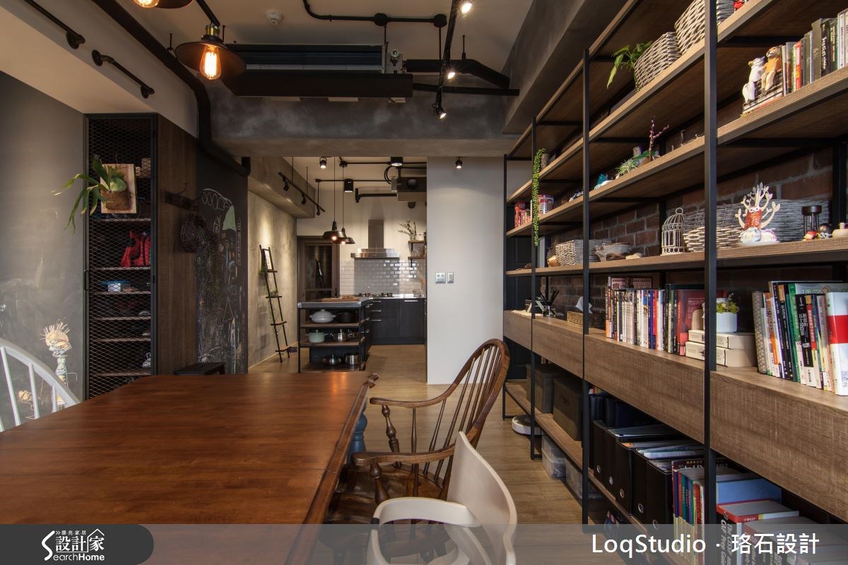 39坪新成屋(5年以下)＿混搭風餐廳書房案例圖片＿珞石室內裝修有限公司＿珞石_06之7