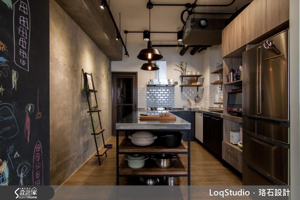 39坪新成屋(5年以下)＿混搭風廚房案例圖片＿珞石室內裝修有限公司＿珞石_06之10