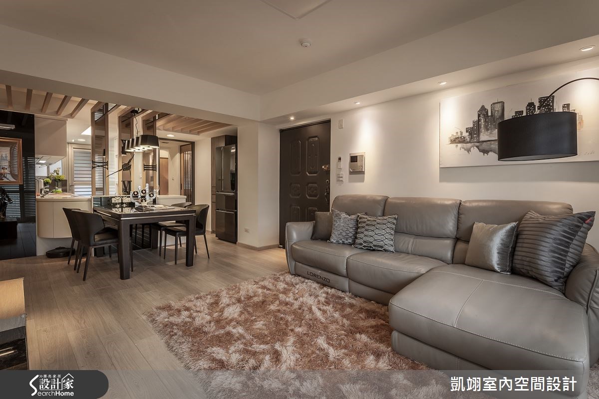 30坪老屋(16~30年)＿現代風玄關客廳餐廳案例圖片＿凱翊室內空間設計＿凱翊_01之1
