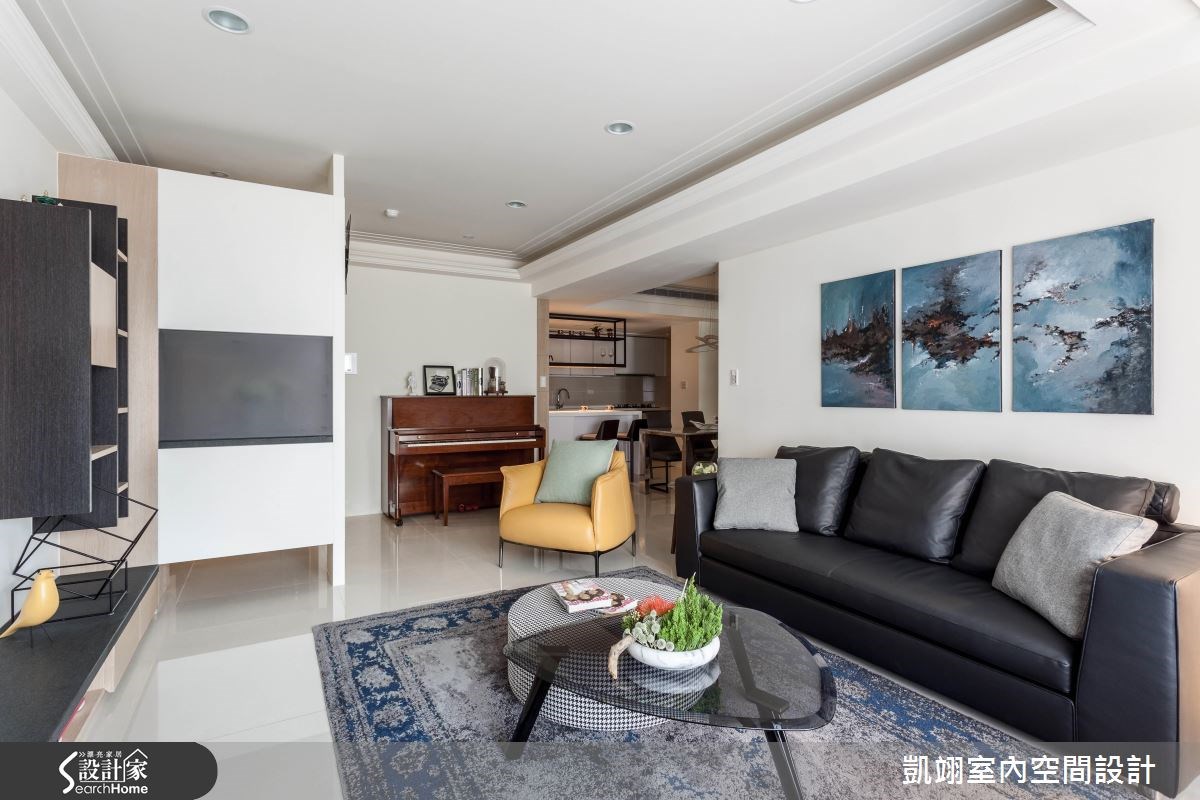 33坪新成屋(5年以下)＿現代風客廳案例圖片＿凱翊室內空間設計＿凱翊_04之2