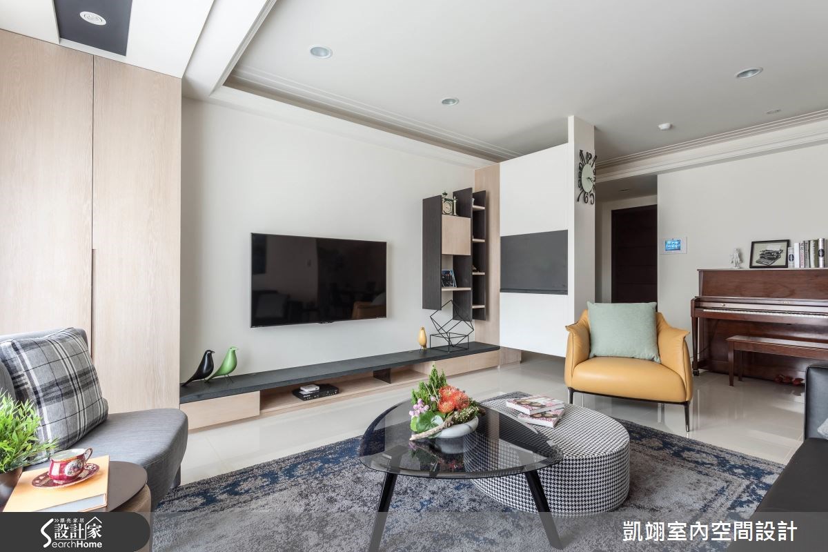 33坪新成屋(5年以下)＿現代風客廳案例圖片＿凱翊室內空間設計＿凱翊_04之3