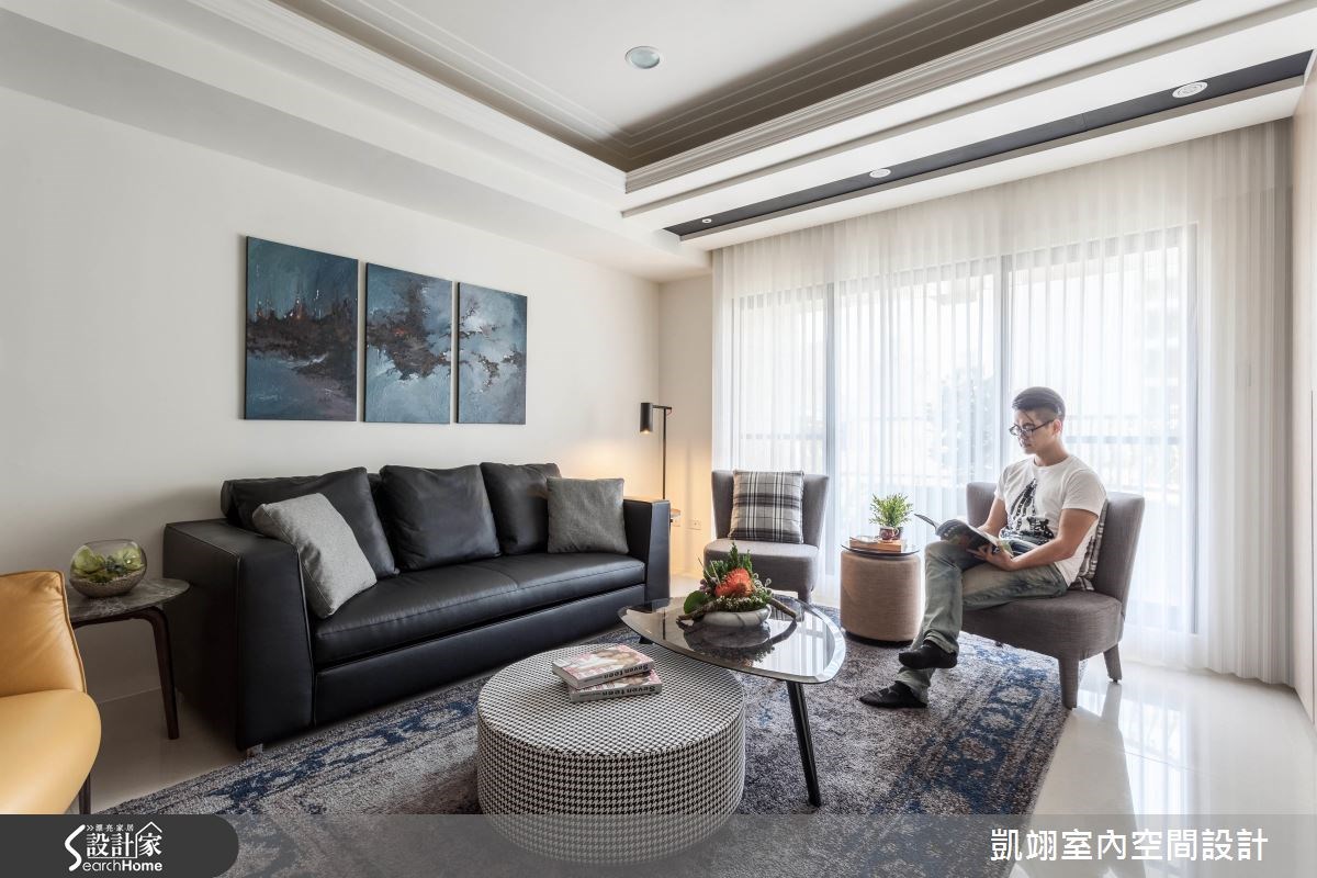 33坪新成屋(5年以下)＿現代風客廳案例圖片＿凱翊室內空間設計＿凱翊_04之5
