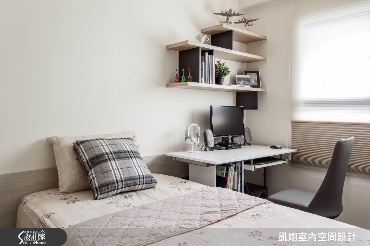 33坪新成屋(5年以下)＿現代風臥室書房案例圖片＿凱翊室內空間設計＿凱翊_04之15