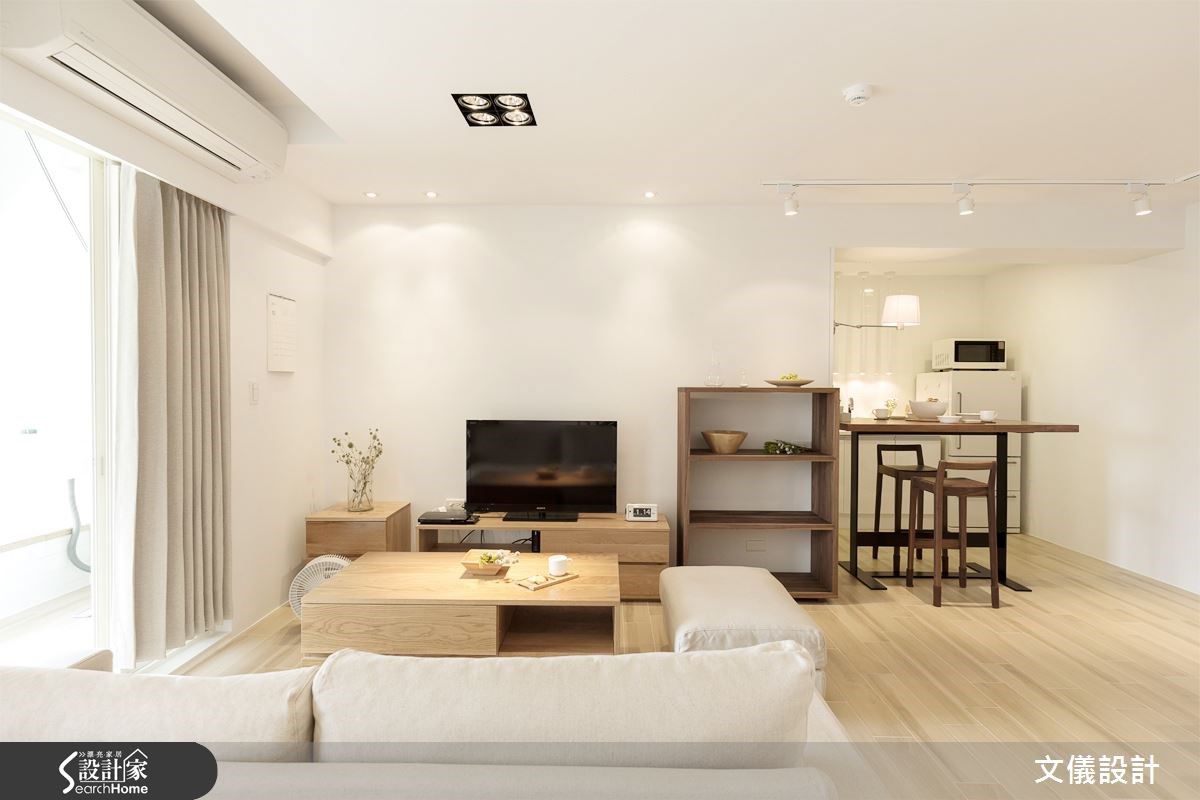 21坪老屋(16~30年)＿日式無印風客廳餐廳吧檯案例圖片＿文儀室內裝修設計有限公司＿文儀_無印良品。輕暖宅之6