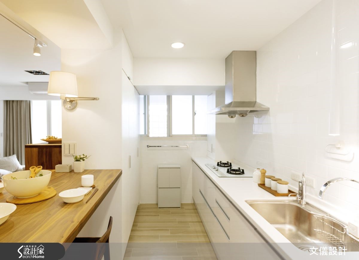 21坪老屋(16~30年)＿日式無印風廚房吧檯案例圖片＿文儀室內裝修設計有限公司＿文儀_無印良品。輕暖宅之8