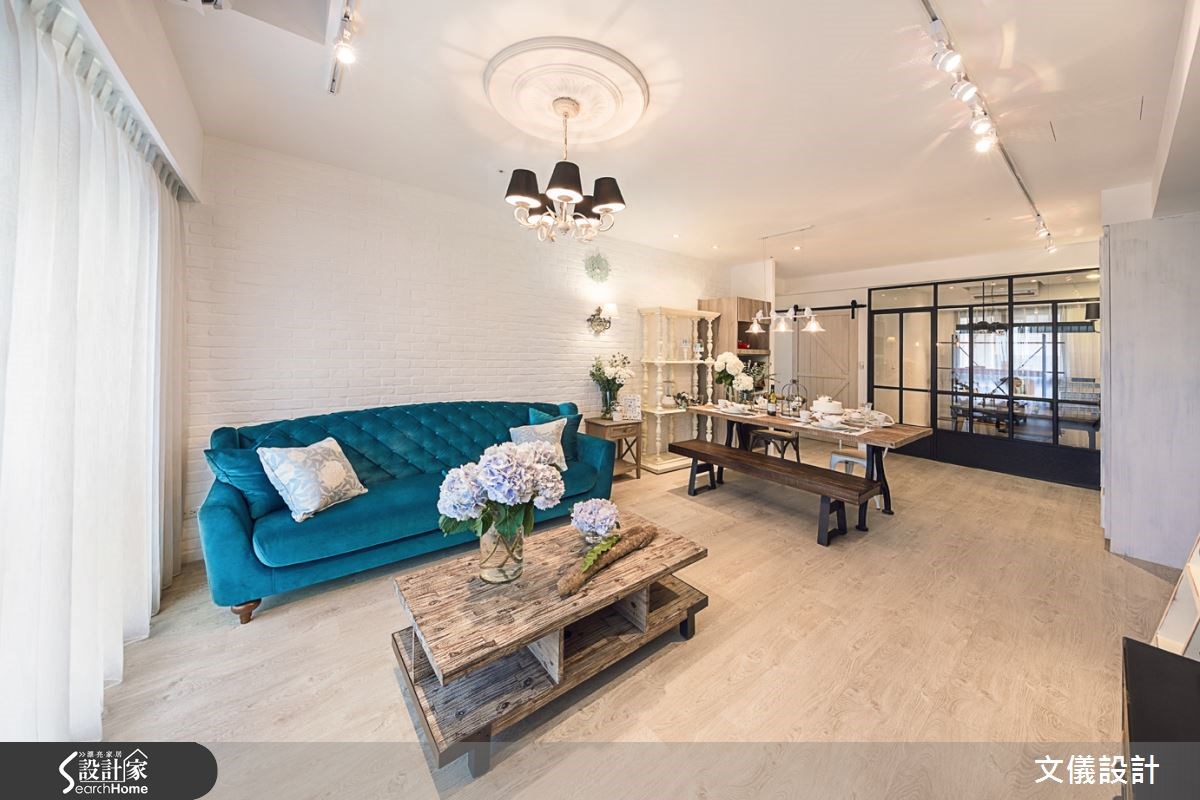 28坪新成屋(5年以下)＿新古典客廳餐廳案例圖片＿文儀室內裝修設計有限公司＿文儀_極簡法式絮語之4