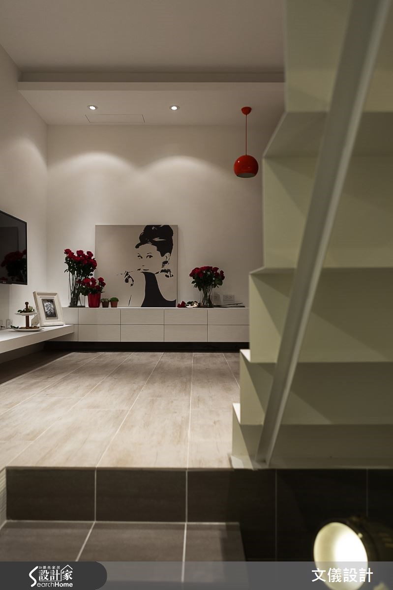 16坪新成屋(5年以下)＿簡約風樓梯案例圖片＿文儀室內裝修設計有限公司＿文儀_透。劇 共享小品之6