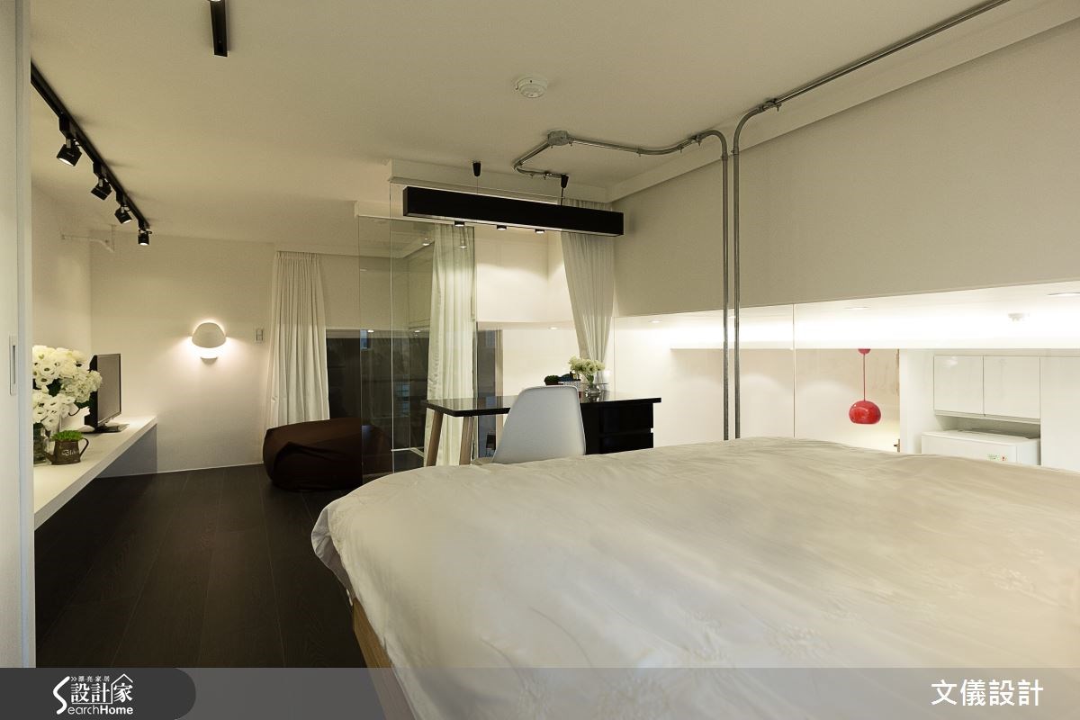 16坪新成屋(5年以下)＿簡約風臥室案例圖片＿文儀室內裝修設計有限公司＿文儀_透。劇 共享小品之13