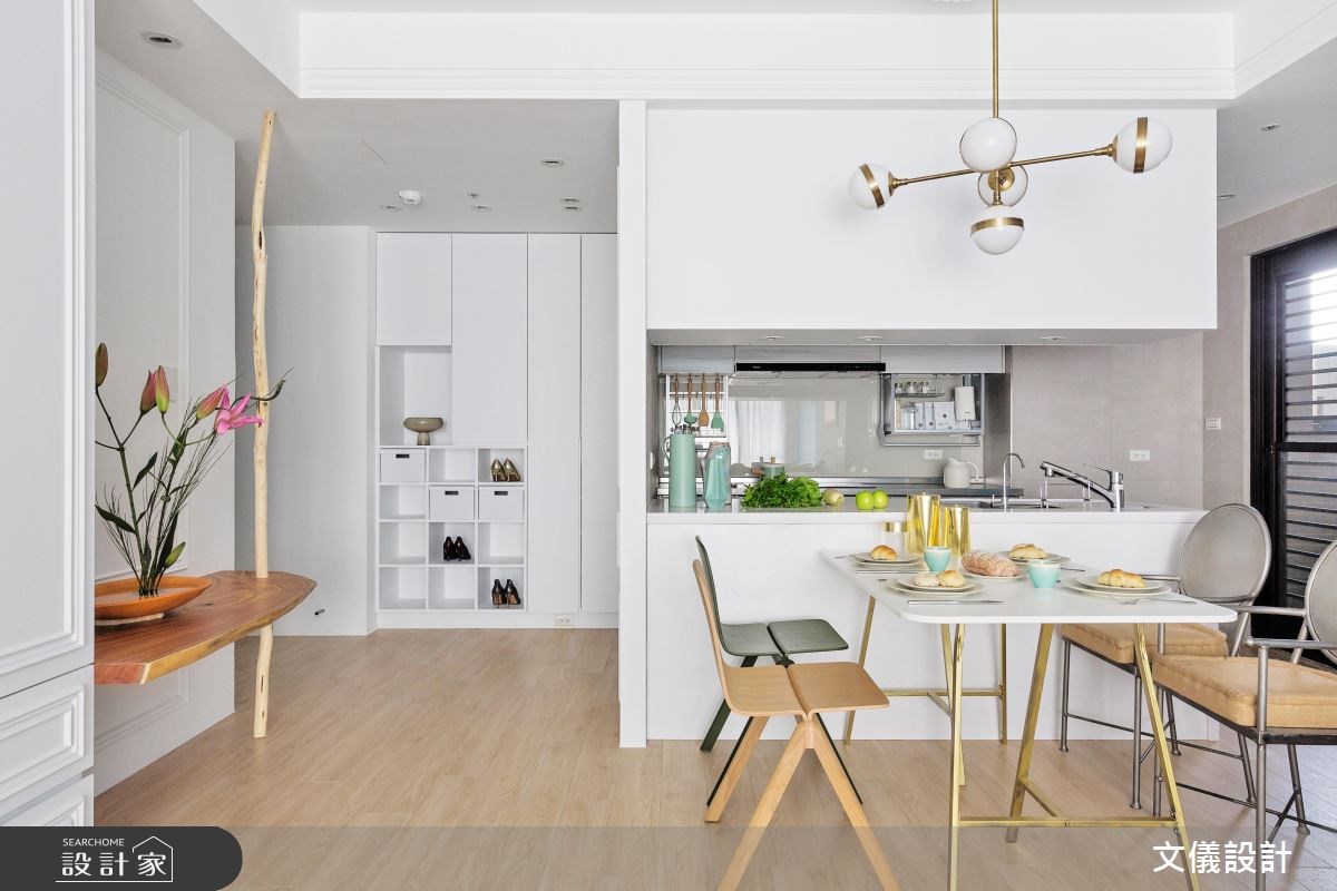 38坪新成屋(5年以下)＿新古典餐廳吧檯案例圖片＿文儀室內裝修設計有限公司＿文儀_五彩法式之6