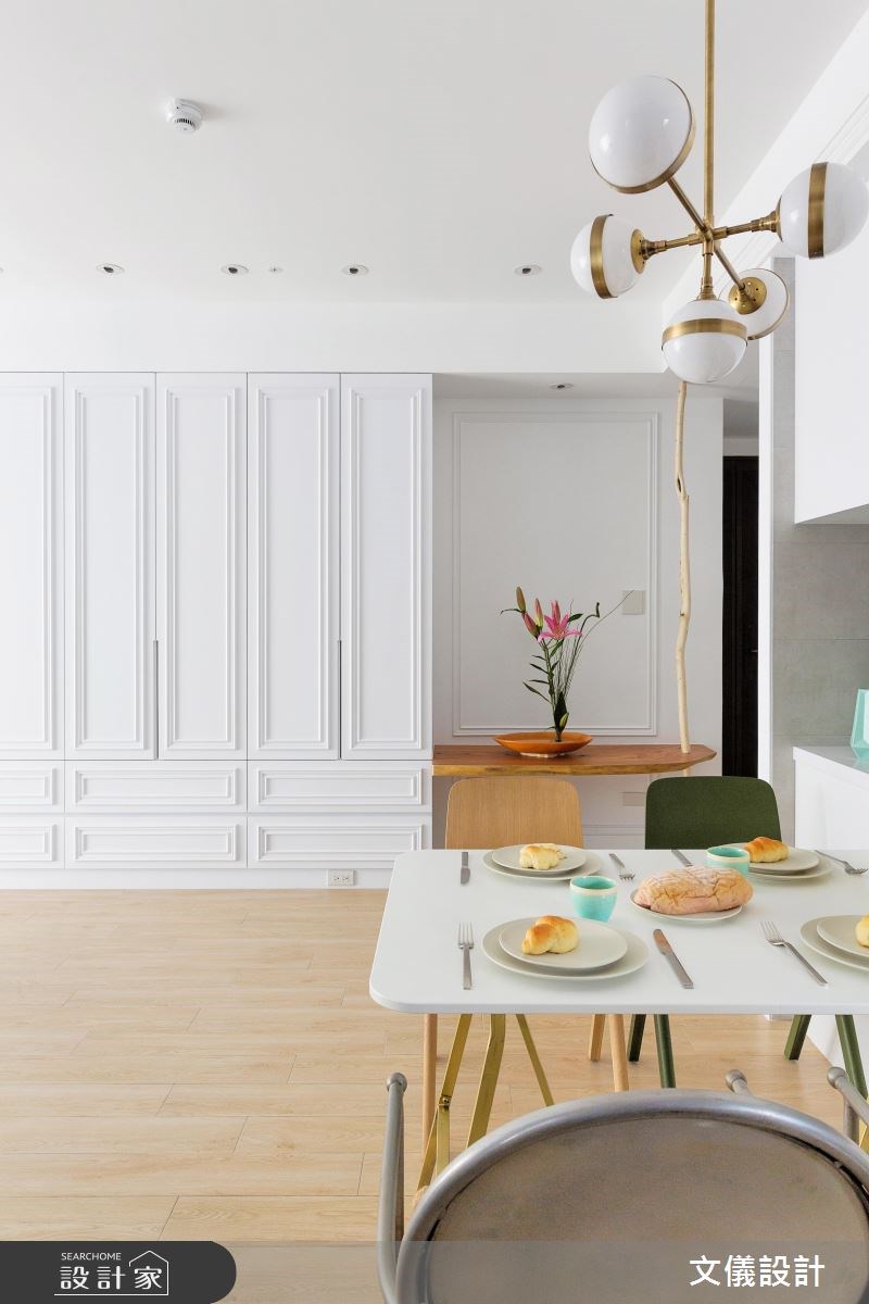 38坪新成屋(5年以下)＿新古典餐廳案例圖片＿文儀室內裝修設計有限公司＿文儀_五彩法式之8