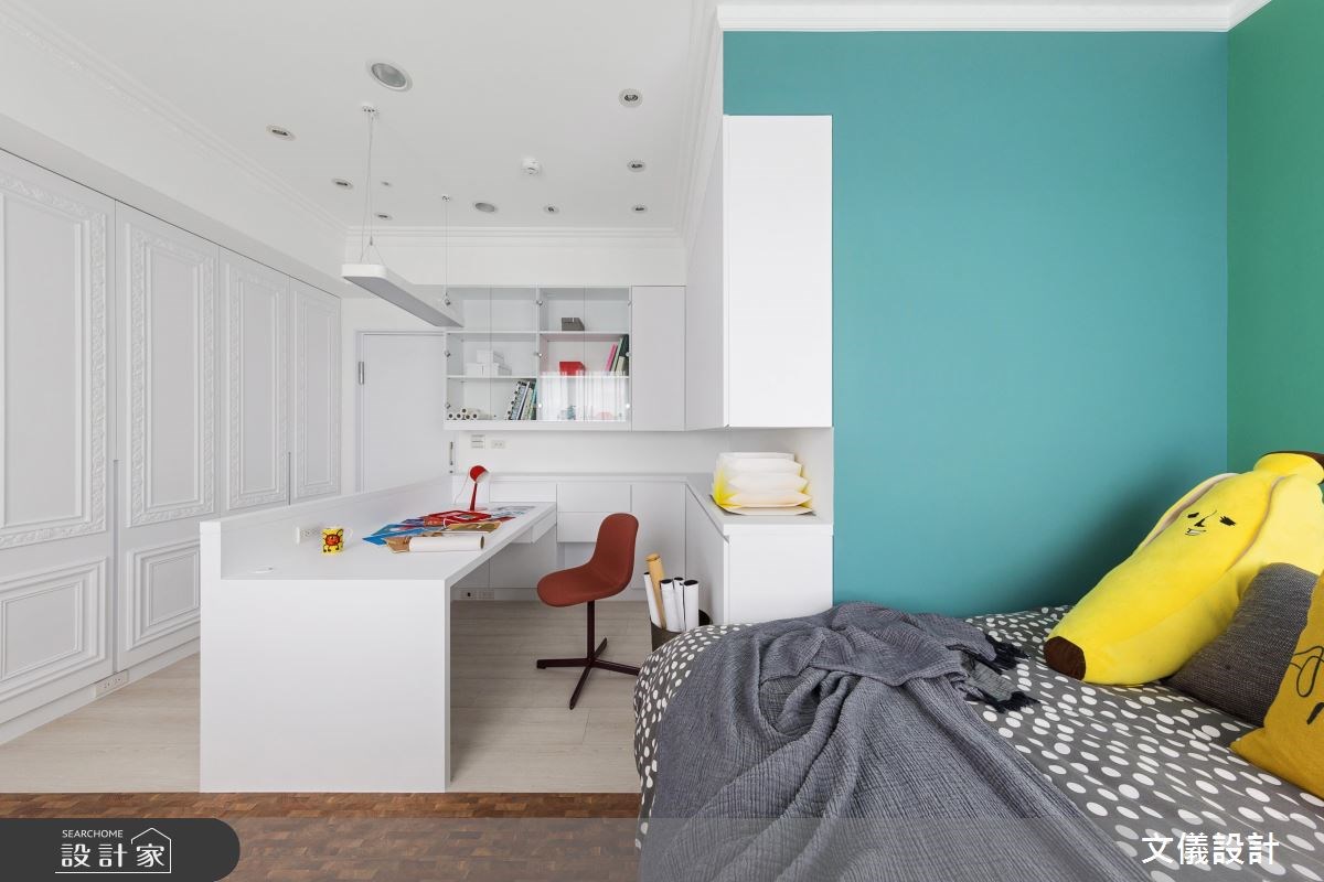 38坪新成屋(5年以下)＿新古典臥室案例圖片＿文儀室內裝修設計有限公司＿文儀_五彩法式之12