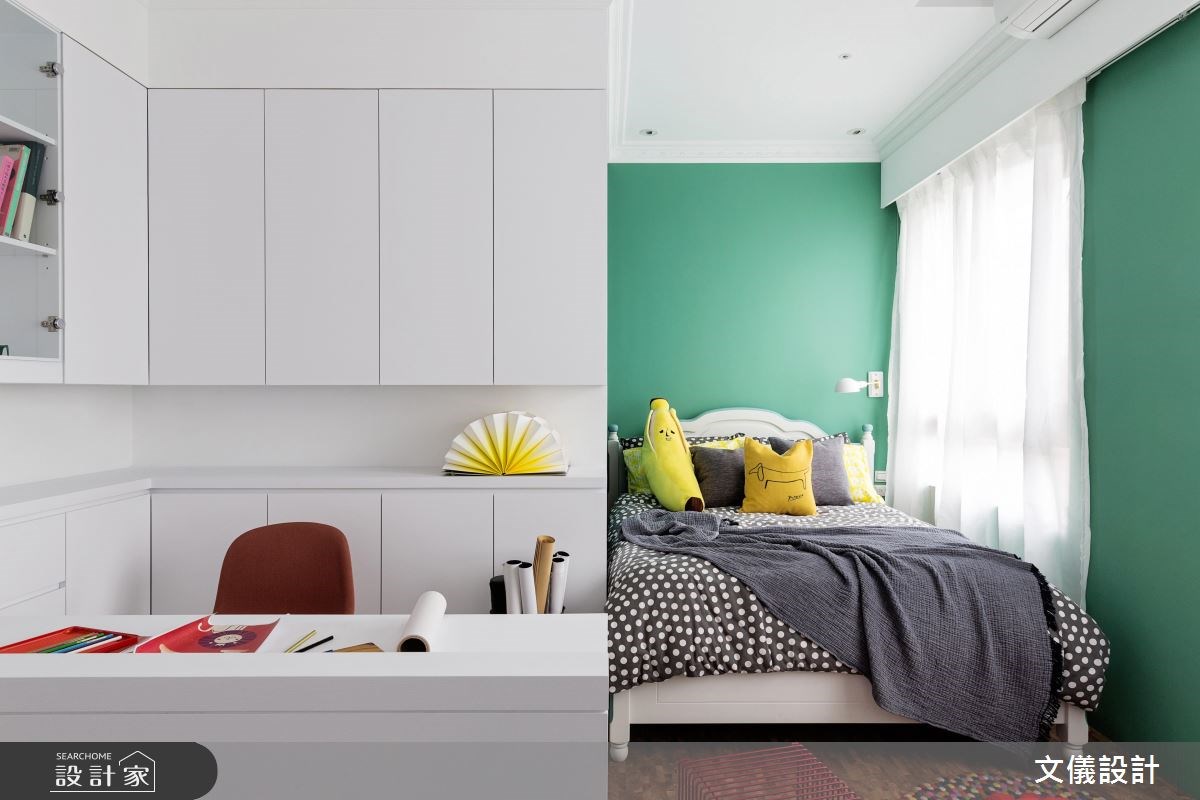 38坪新成屋(5年以下)＿新古典臥室案例圖片＿文儀室內裝修設計有限公司＿文儀_五彩法式之13