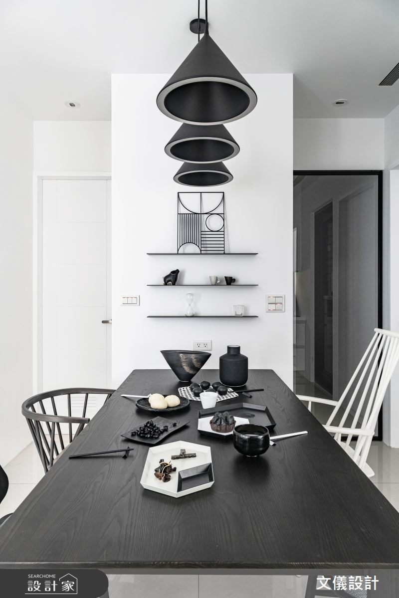 27坪新成屋(5年以下)＿簡約風餐廳案例圖片＿文儀室內裝修設計有限公司＿文儀_型。無色之14
